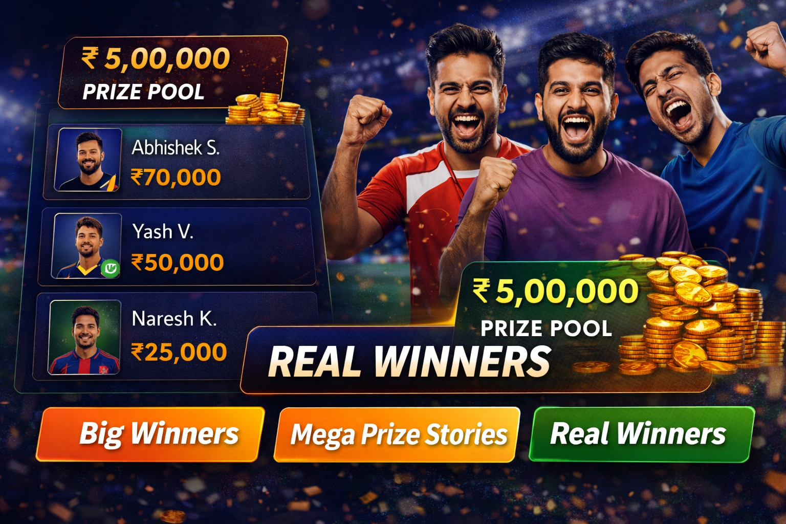 Come App Go fantasy cricket result notes