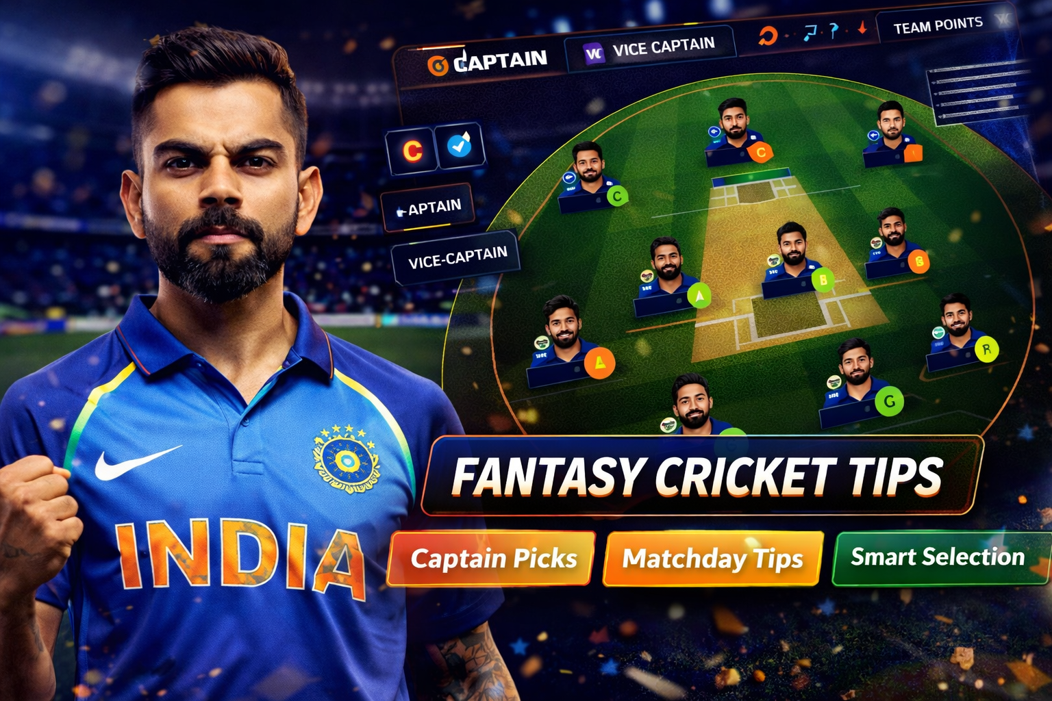 Come App Go role based fantasy cricket checklist