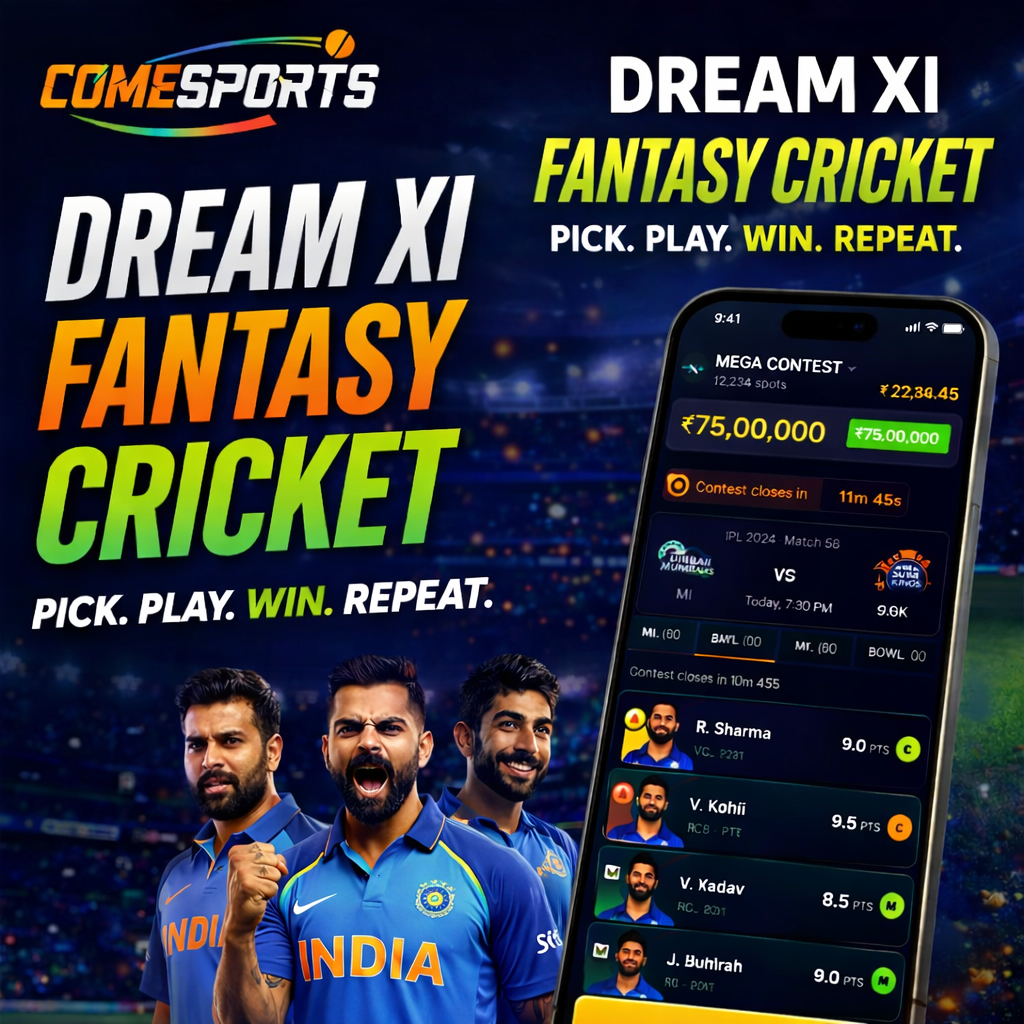 Come App Go fantasy cricket challenge visual